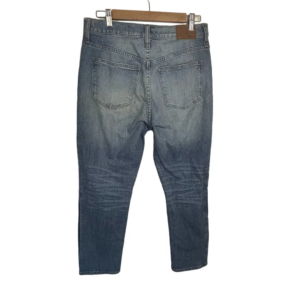 MADEWELL Two Tone High-Rise Slim Boy Jean Size 28 - Picture 11 of 16